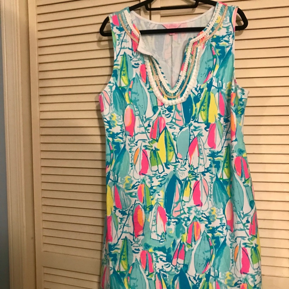 Lilly Pulitzer Blue Cotton Sundress